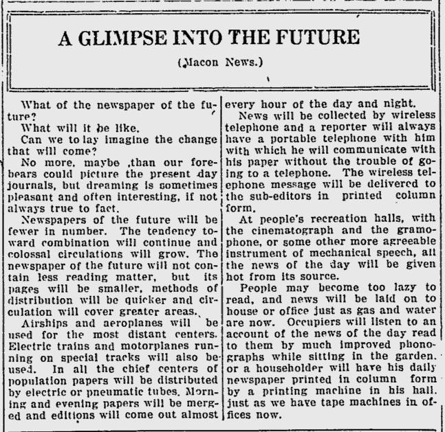 Article from September 2, 1913 Daily Miami Metropolis