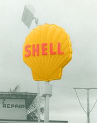 1955 Sign for Shell Oil Company