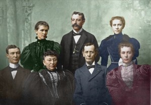 Major Nathan S. Boynton (center, seated) and his family. 